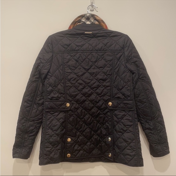 Burberry Black Quilted Jacket XS - Picture 5 of 6